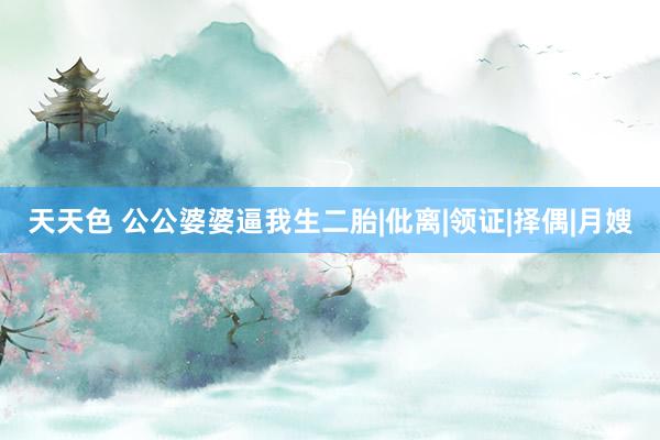 天天色 公公婆婆逼我生二胎|仳离|领证|择偶|月嫂