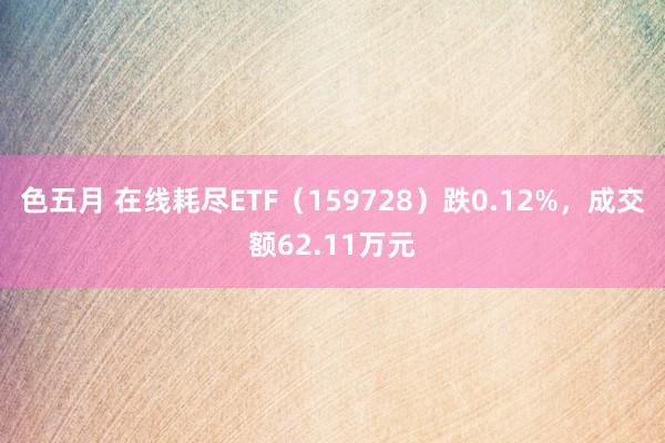 色五月 在线耗尽ETF（159728）跌0.12%，成交额62.11万元